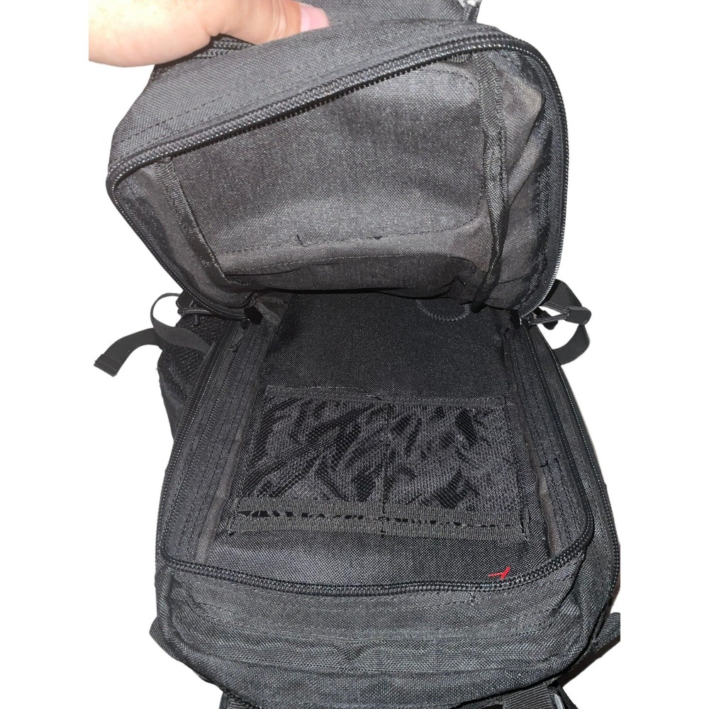 Medium Assault Backpack Black Tactical Padded Str… - image 8